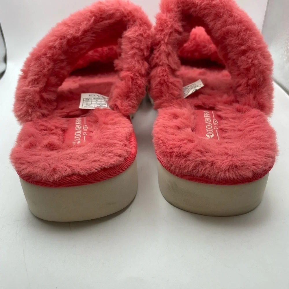 Koolaburra by UGG faux fur double strap sandals size 9